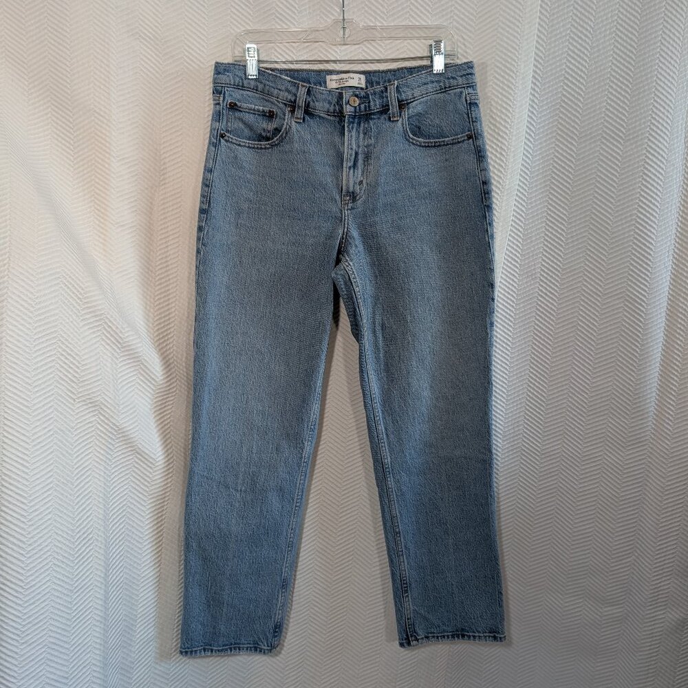 Abercrombie & Fitch Curve Love The 90s Mid Rise Straight Jeans Size 29 Short